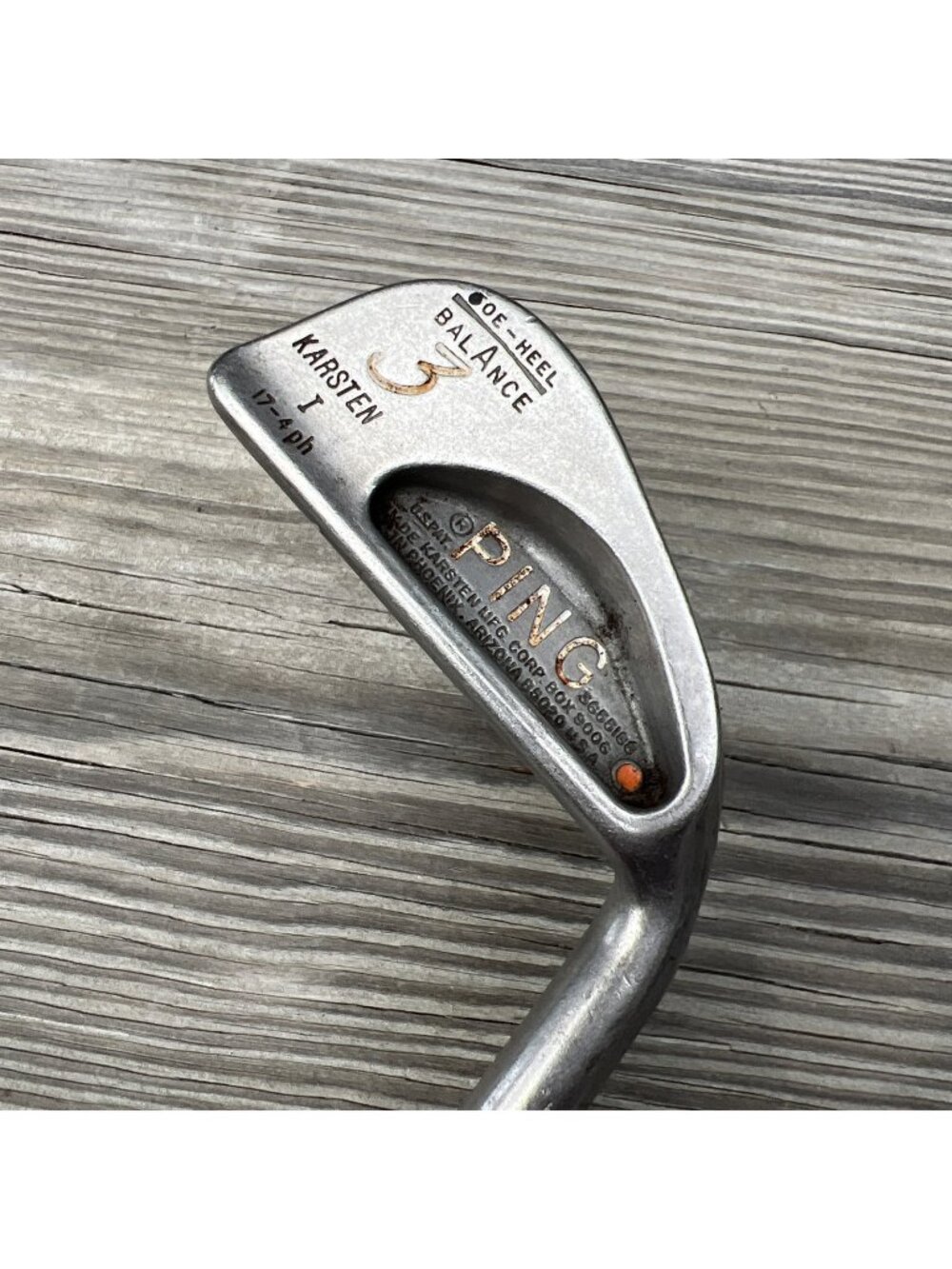 Ping Karsten I Orange Dot 🟠 3 Iron Toe Heel Balance Steel  RH